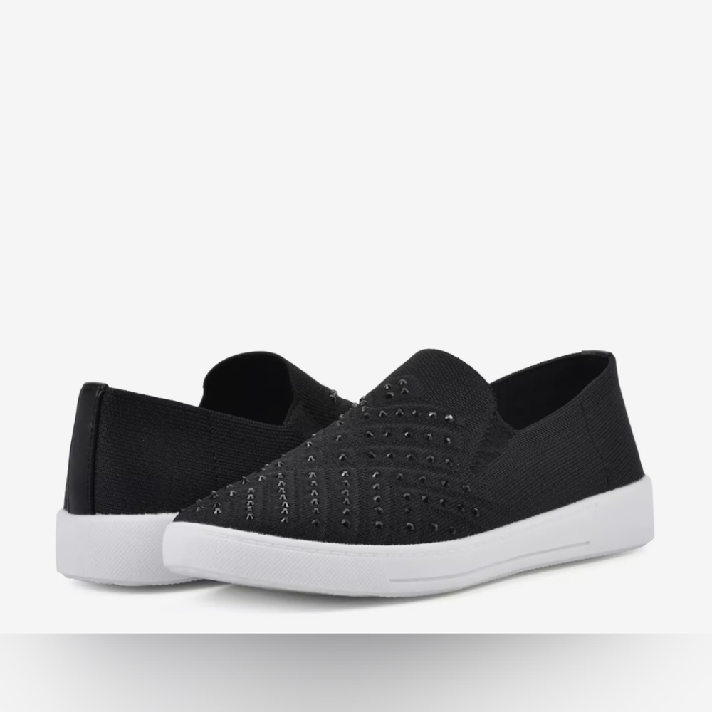🆕White Mountain Upbring Black Slip-On Sneaker Sz 8M